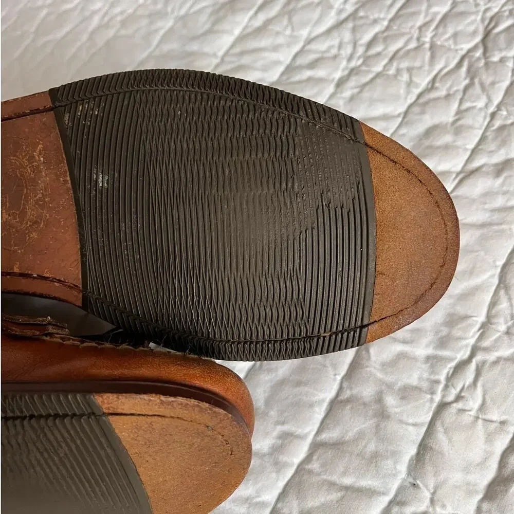 HS Trask Bozeman Kiltie Tassel Loafter Brown Leather Men's 8.5